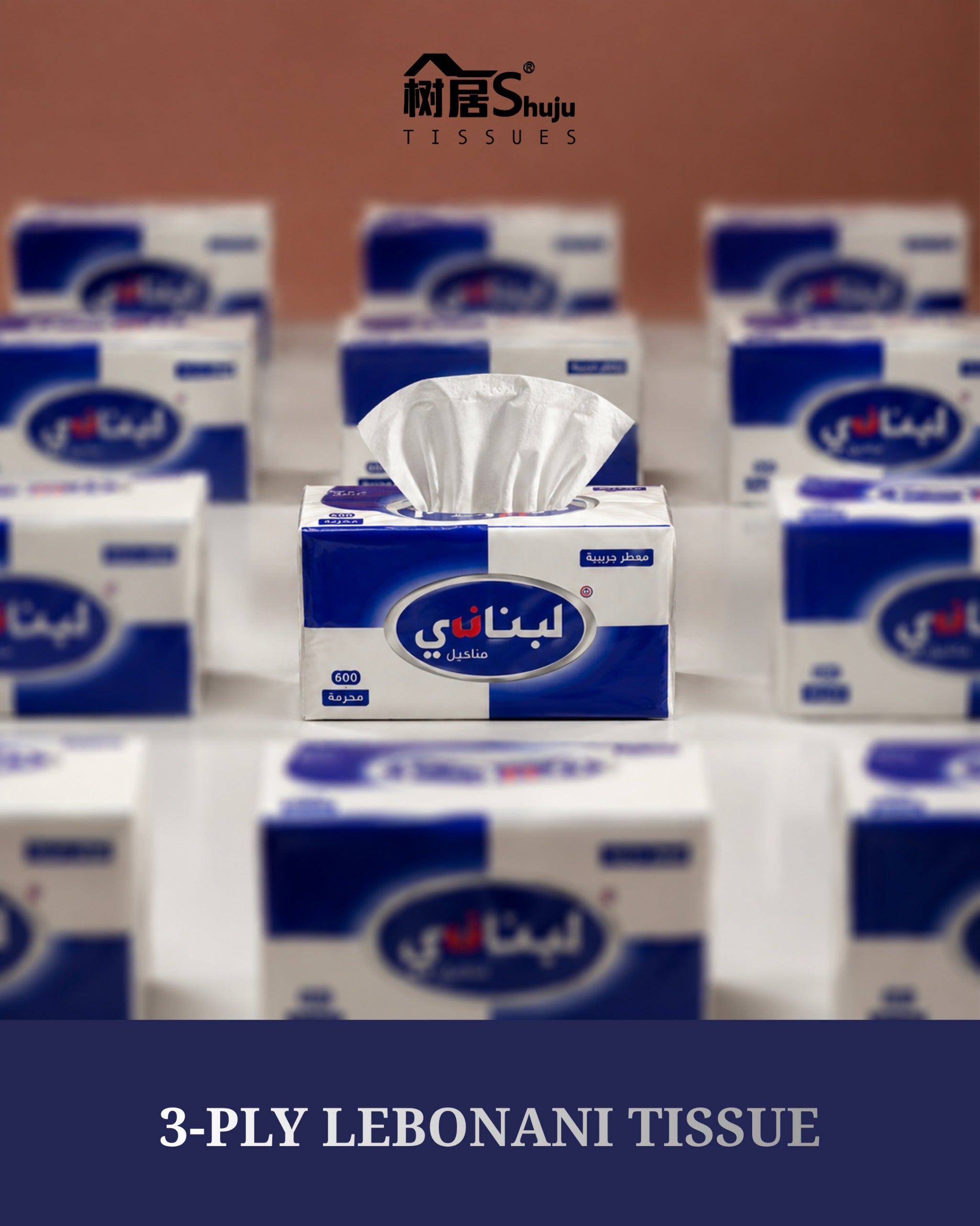3 Ply Soft Tissues 6 Pcs (180x180 mm) 600 Sheets