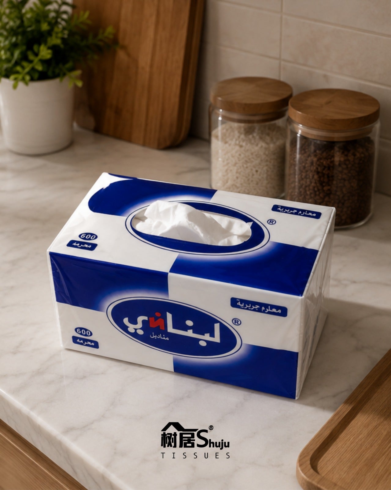 3 Ply Soft Tissues 6 Pcs (180x180 mm) 600 Sheets