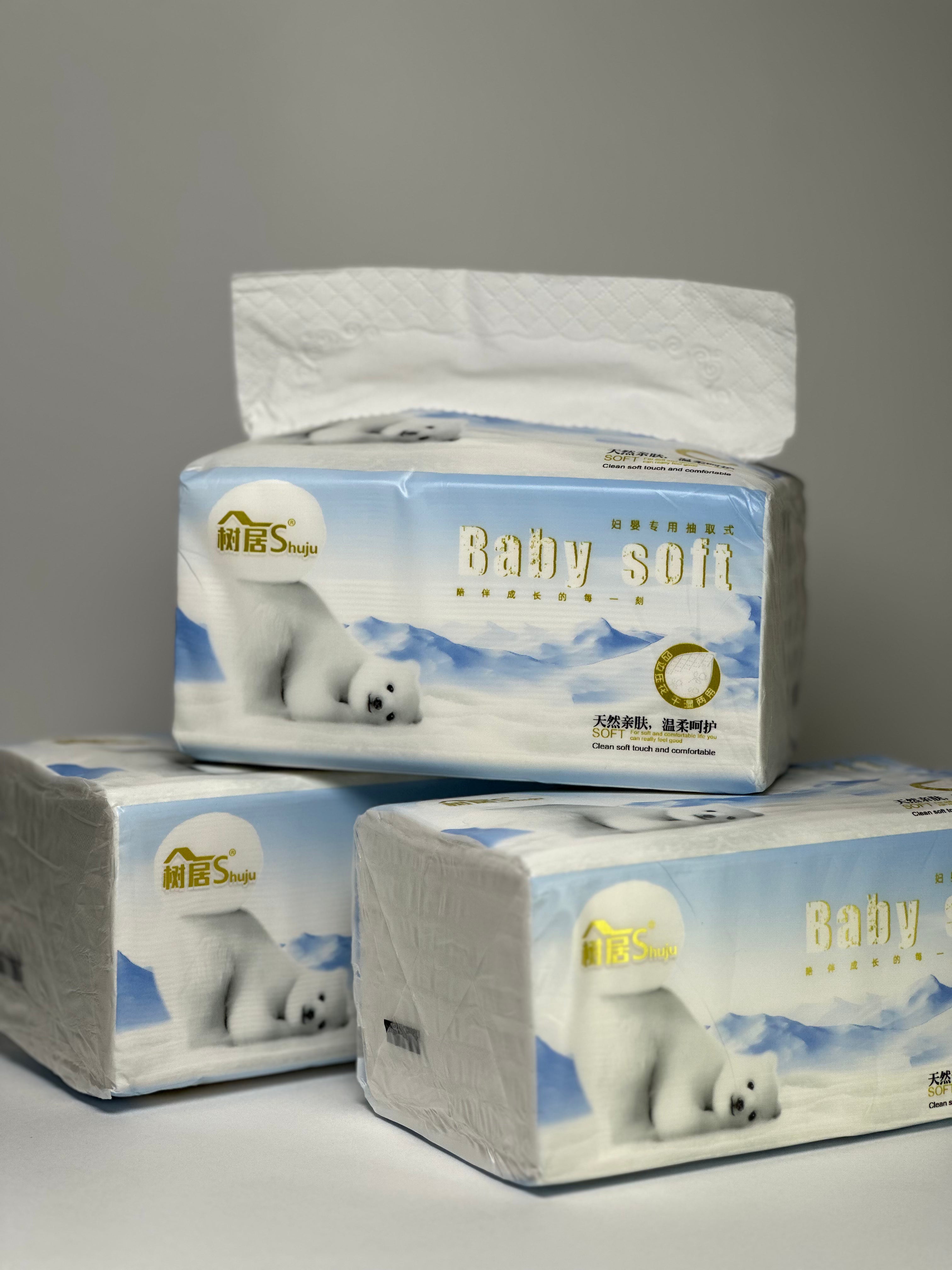 5 Ply Soft Tissues 10 Pcs (156x180 mm) 500 Sheets
